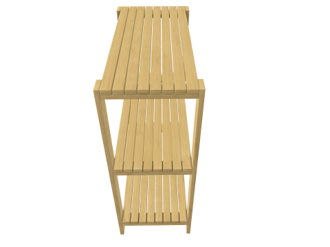 Wooden Rack Modello 3D