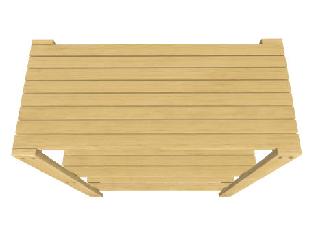 Wooden Rack Modello 3D