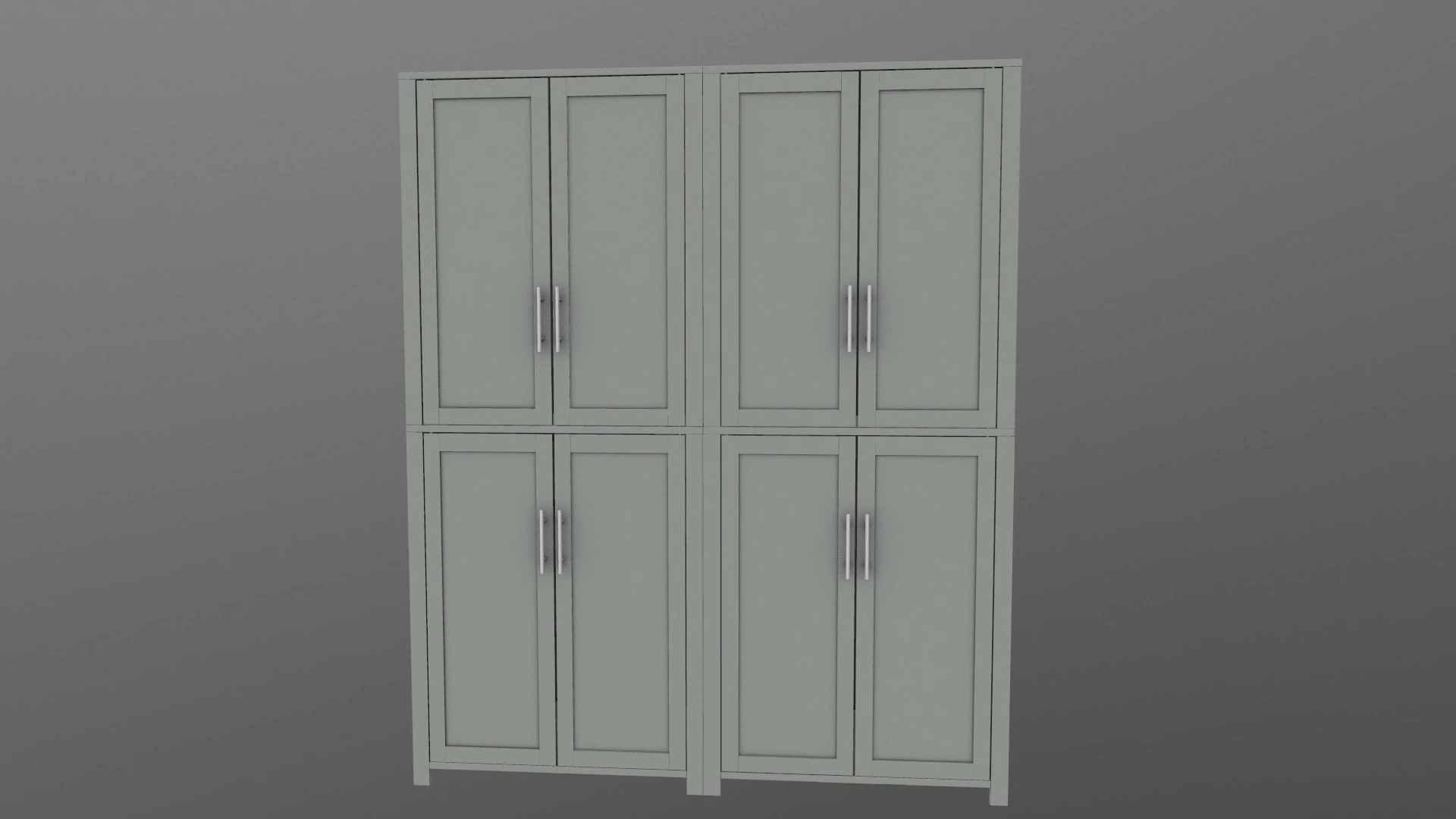 Wooden Almirah 3D Model .c4d .max .obj .3ds .fbx .stl .blend