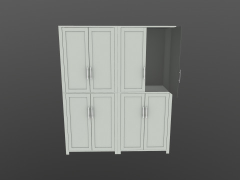 Wooden Almirah 3D Модель