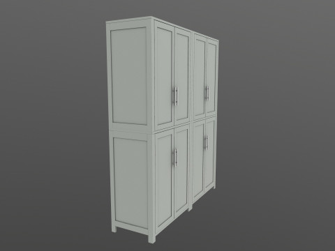 Wooden Almirah 3D Модель