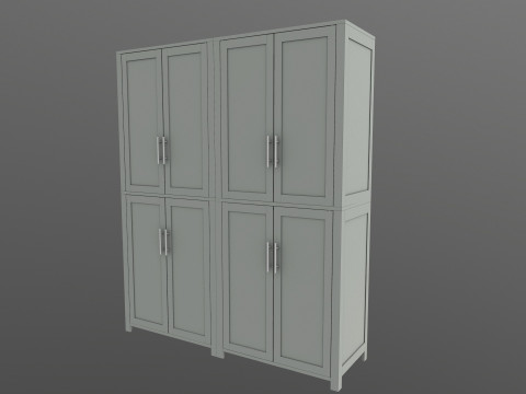 Wooden Almirah 3D Модель