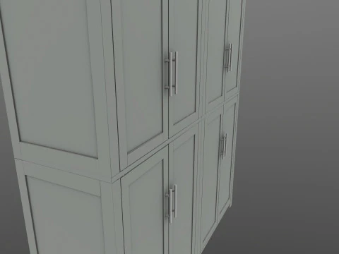 Wooden Almirah 3D Model