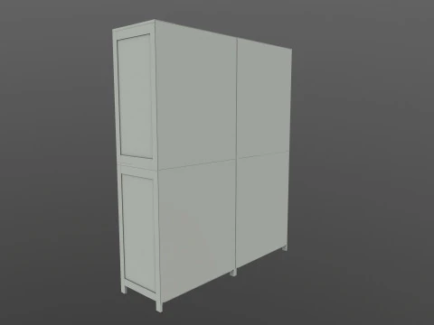 Wooden Almirah 3D Model