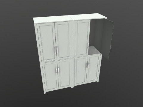 Wooden Almirah 3D Модель