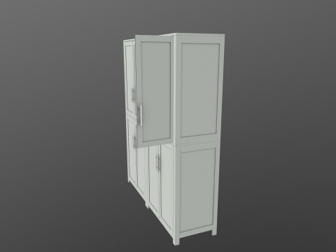 Wooden Almirah 3D Модель