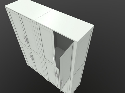 Wooden Almirah 3D Модель