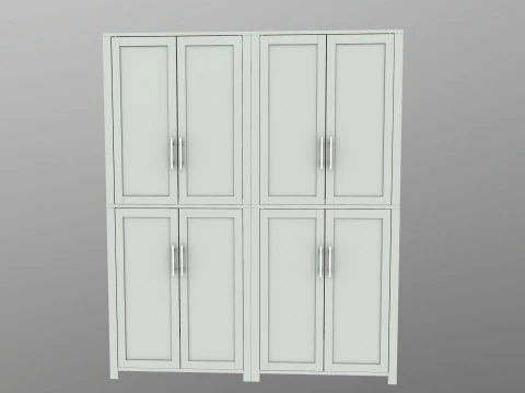 Wooden Almirah 3D Model