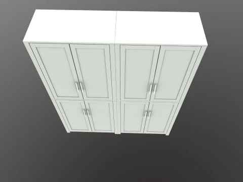 Wooden Almirah 3D Model
