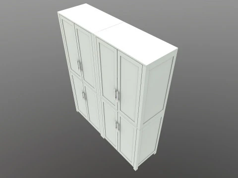 Wooden Almirah 3D Model