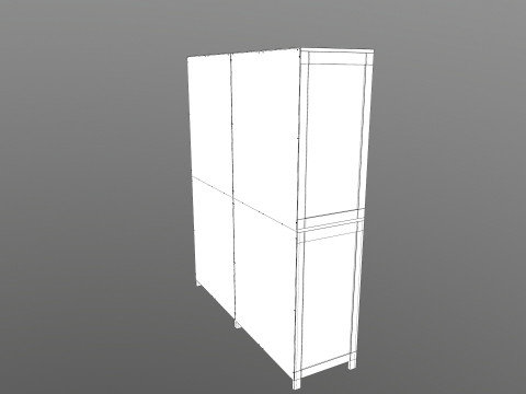 Wooden Almirah 3D Модель