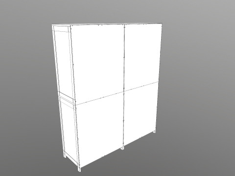Wooden Almirah 3D Модель