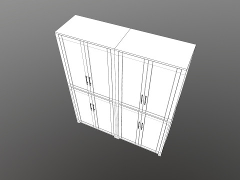 Wooden Almirah 3D Модель