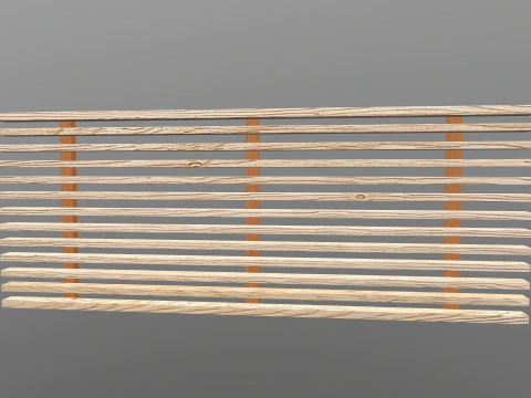 Rete in legno per finestre Modello 3D