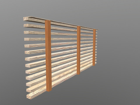 Window wooden Net 3D Model