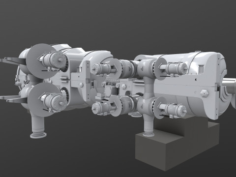 Turbine Cross section Model 3D