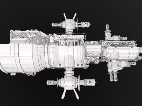 Turbine Cross section Model 3D