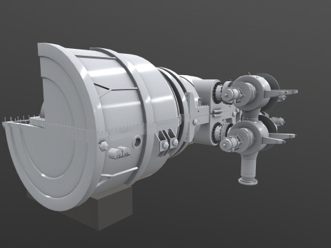 Turbine Cross section Model 3D