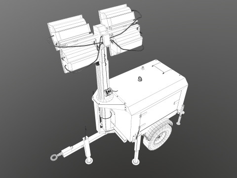 Tower Lamp 3D Модель