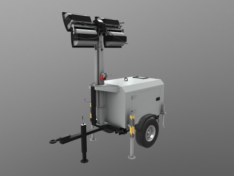 Tower Lamp 3D Model