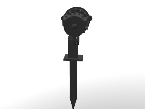 Spike Spot Light 3D Model