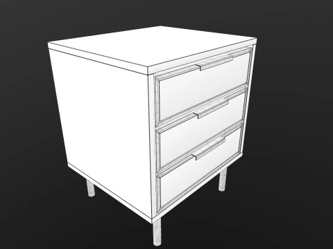 Mesa lateral Modelo 3D