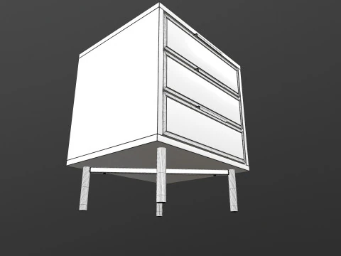 Mesa lateral Modelo 3D