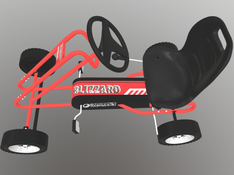 Pedal Powered Car Model 3D