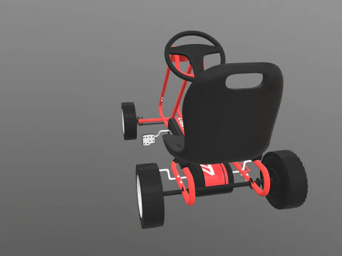 Pedal Powered Car 3D Model