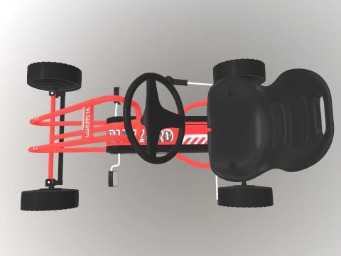 Pedal Powered Car 3D Model