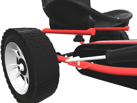 Pedal Powered Car 3D Model