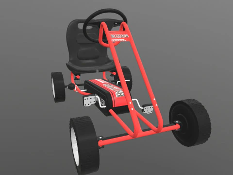 Pedal Powered Car 3D Model