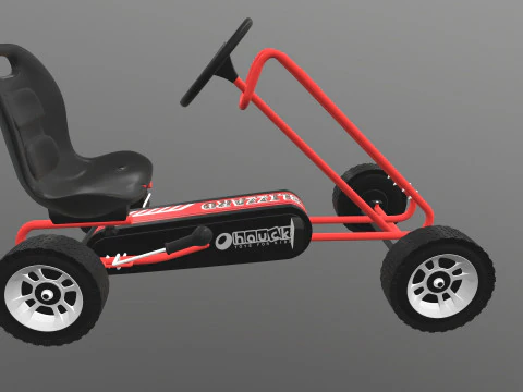 Pedal Powered Car 3D Model
