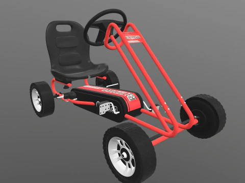Pedal Powered Car 3D Model