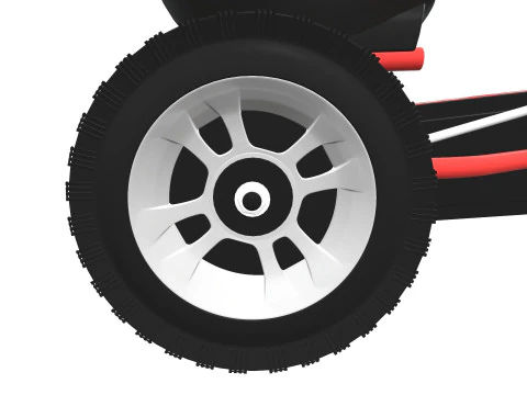 Pedal Powered Car 3D Model