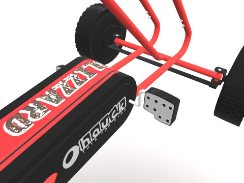 Pedal Powered Car Model 3D