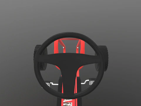 Pedal Powered Car 3D Model