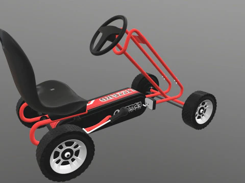 Pedal Powered Car 3D Model