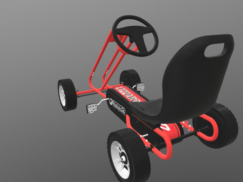 Pedal Powered Car Model 3D