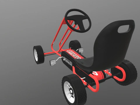 Pedal Powered Car 3D Model