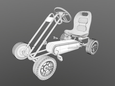 Pedal Powered Car Model 3D