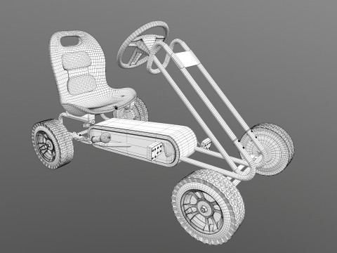 Pedal Powered Car Model 3D