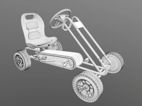 Pedal Powered Car 3D Model