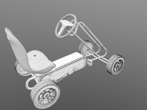 Pedal Powered Car Model 3D