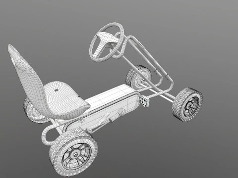 Pedal Powered Car 3D Model