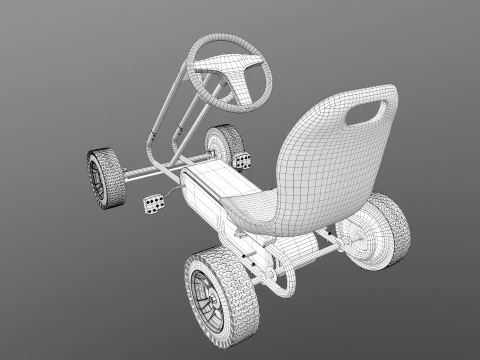 Pedal Powered Car 3D Model
