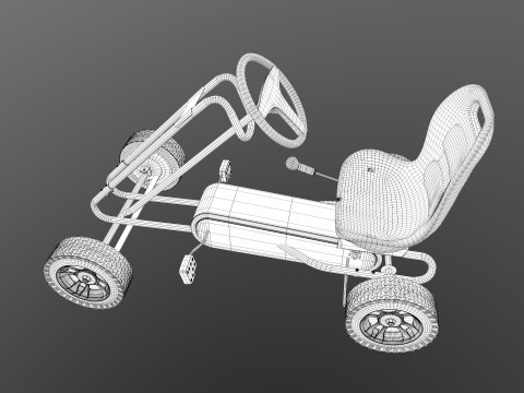 Pedal Powered Car Model 3D