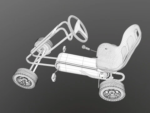 Pedal Powered Car 3D Model