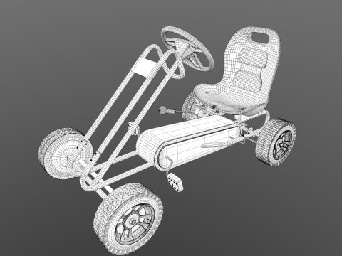 Pedal Powered Car Model 3D