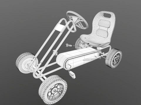 Pedal Powered Car 3D Model